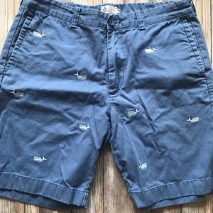 J. Crew Blue Whale Embroidered Men's Shorts